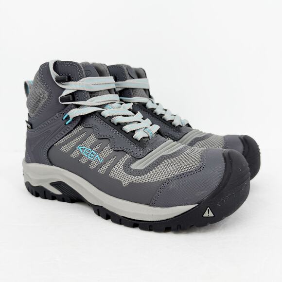 KEEN Womens Utility Reno Mid KBF Work Boot US 7.5 Grey Waterproof Comp Toe NIB - Picture 5 of 14